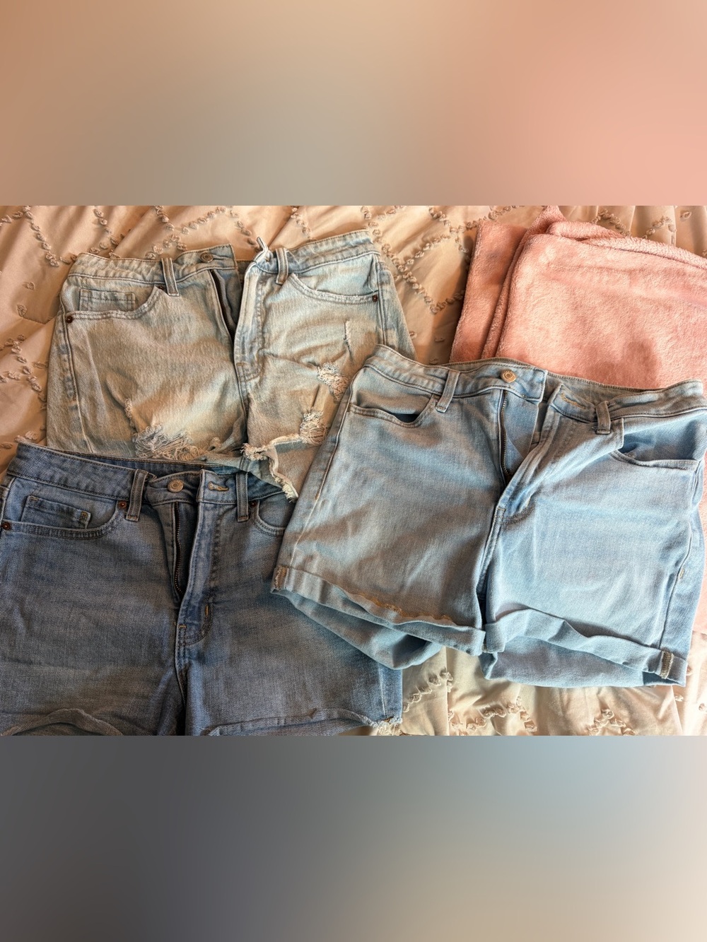 3 pairs of size 8 old navy shorts